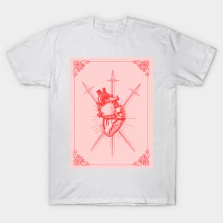 3 of swords tarot card T-Shirt